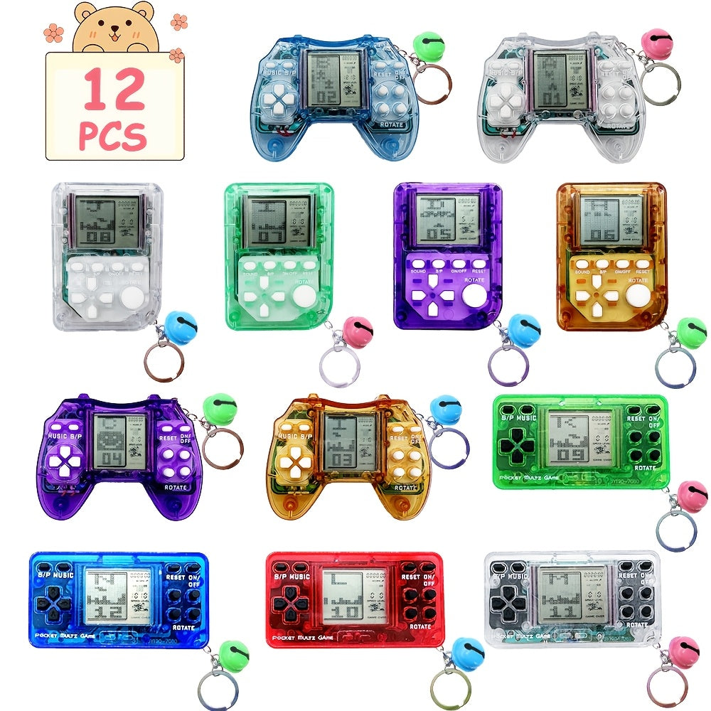 Party Favors Gaming Controller Keychains, 12-Piece Mini Backpack-Clip Set for Game-Themed Events — image 11