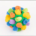 Dog Toy Fabric Snuffle Ball Treat Dispenser and Slow Feeder in Five Colors for Dogs and Puppies — image 3
