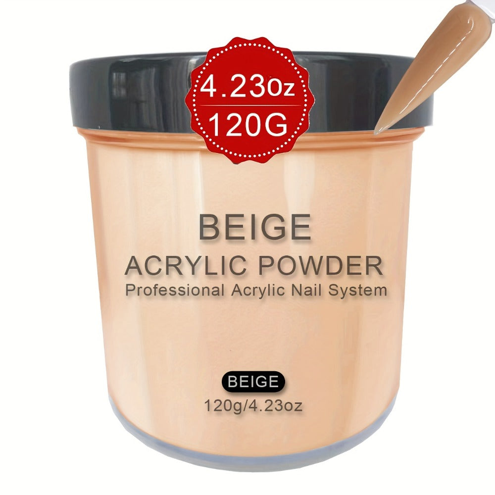 120g Acrylic Nail Powder Jar in Nude Blush, Beige or Beige Nude for Use with Compatible Acrylic Liquid — image 4
