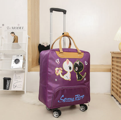 Trolley Bag Iron Tower Beauty Universal Wheels