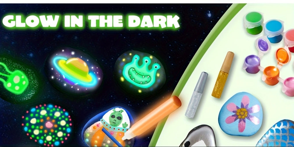 Stone Painting Set Glow in the Dark for Kids with the Listed Color, Size or Set Options for Everyday Use — image 9