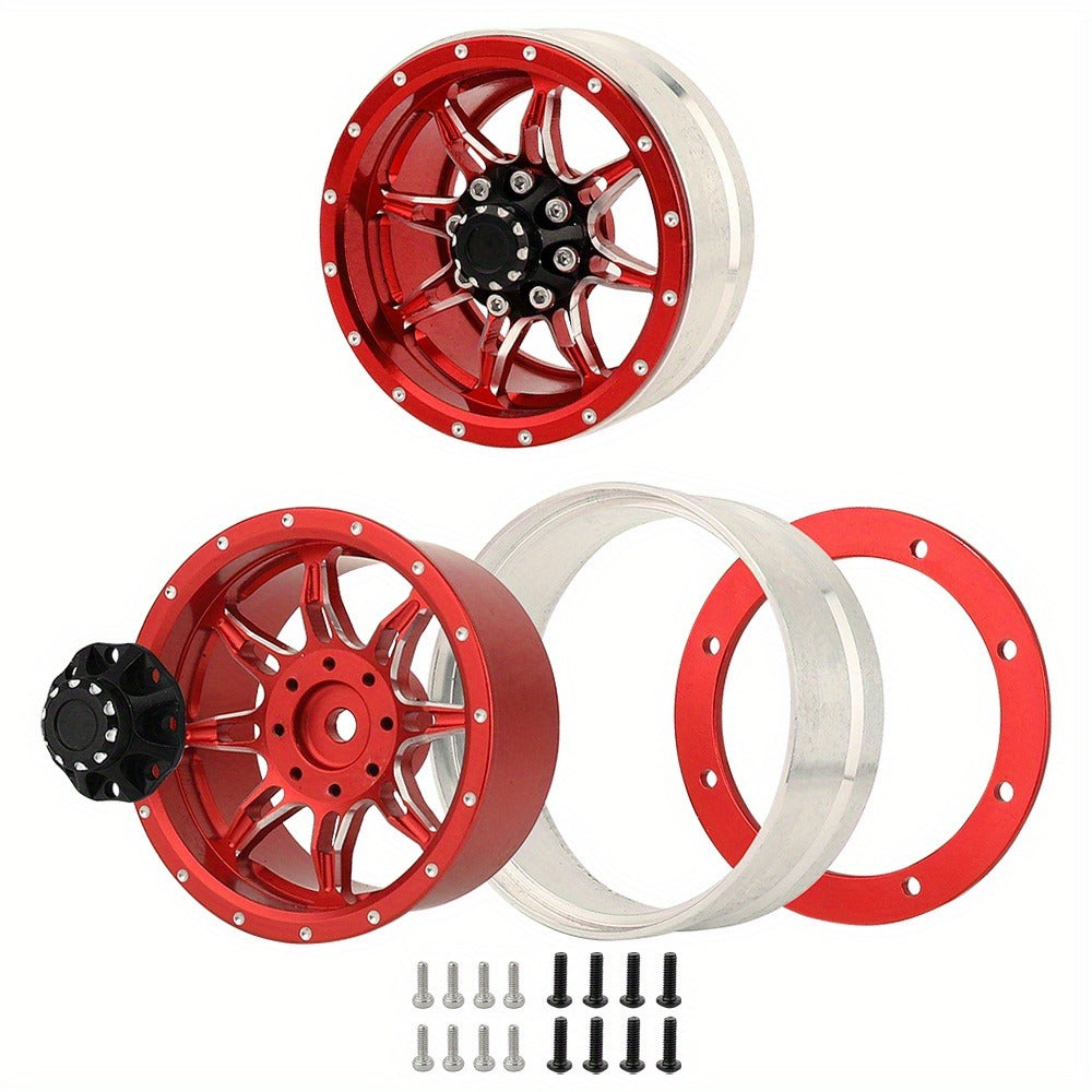 1.9" Beadlock Wheel Rims for RC Crawler 4pcs with the Listed Color, Size or Set Options for Everyday Use — image 7