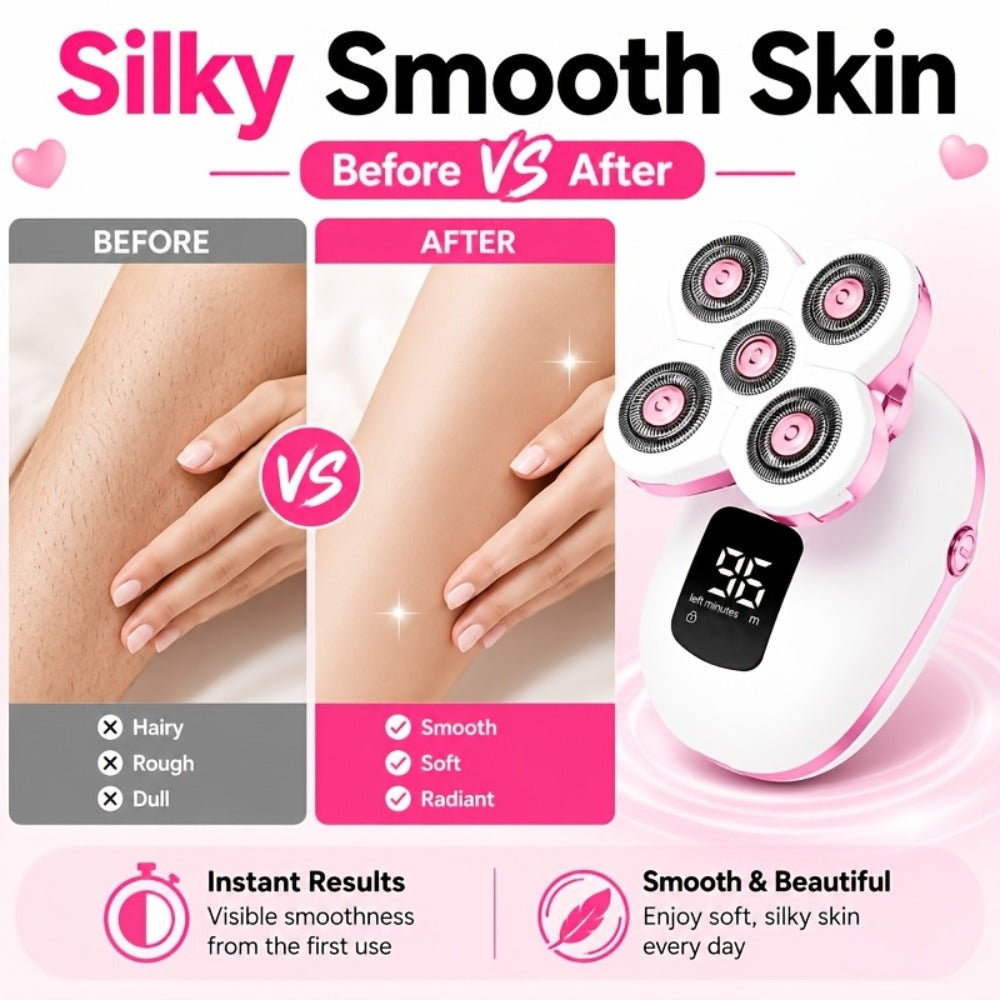 Electric Shaver IPX6 Floating Rotary Head with Type-C Charging, LED Display and Five Listed Set or Head Options — image 14