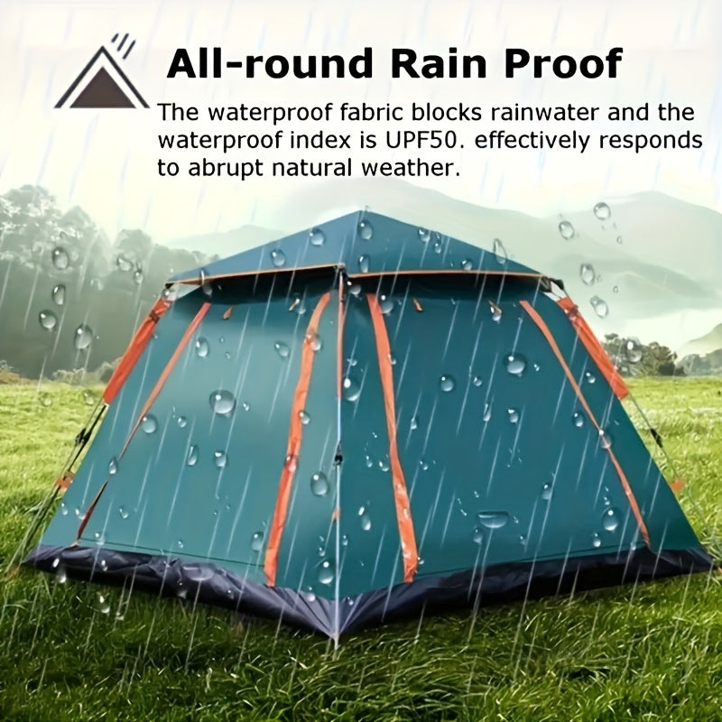 Four-Sided Beach Tent with Five Windows, 240 x 240 x 154 cm Size and Two Green Checkout Options — image 6