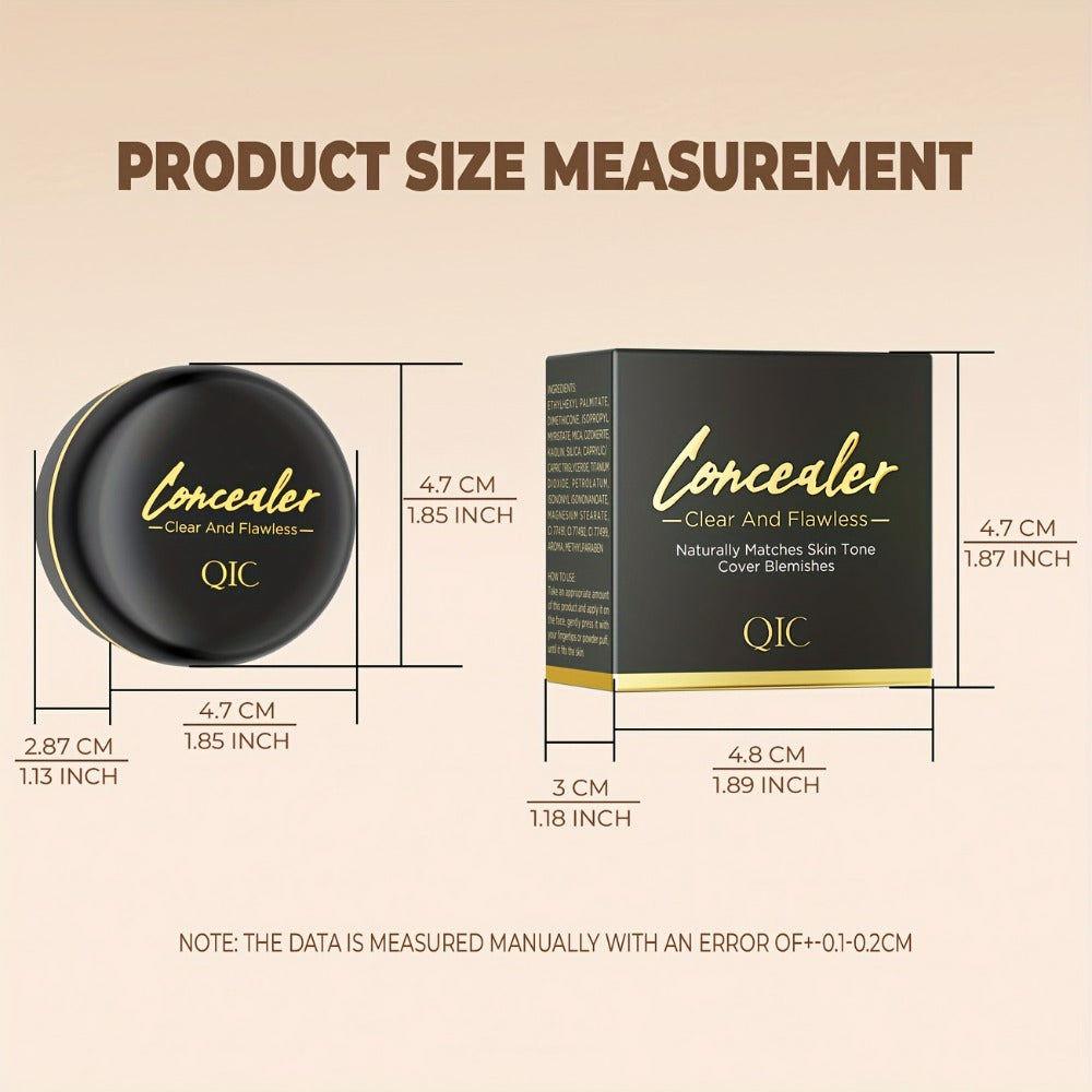 Concealer Cream Set 2pcs Full Coverage – Waterproof Matte Finish, Plant-Based Squalane, Buildable Coverage for Dark Spots — i