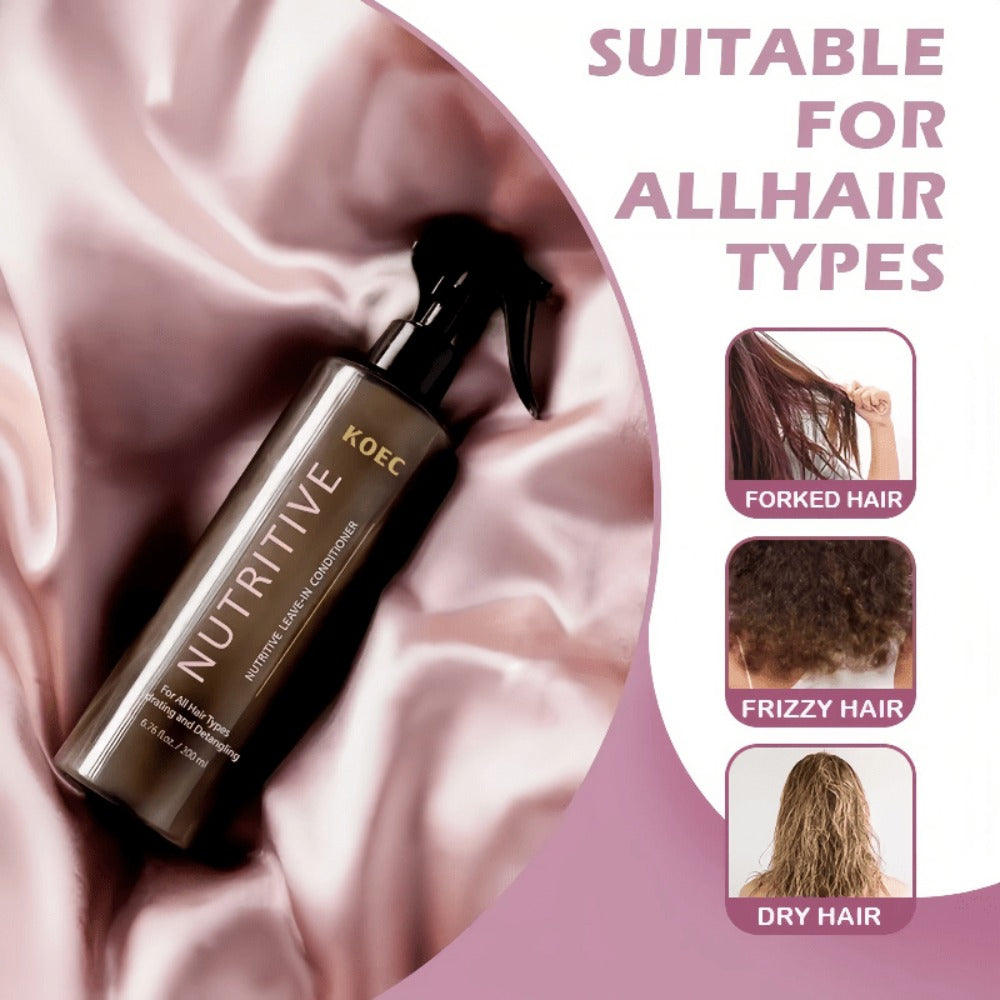 Keratin Biotin Leave-In Conditioner 6.76oz, Anti-Frizz Detangler with Argan Oil & Plant Extracts — image 8