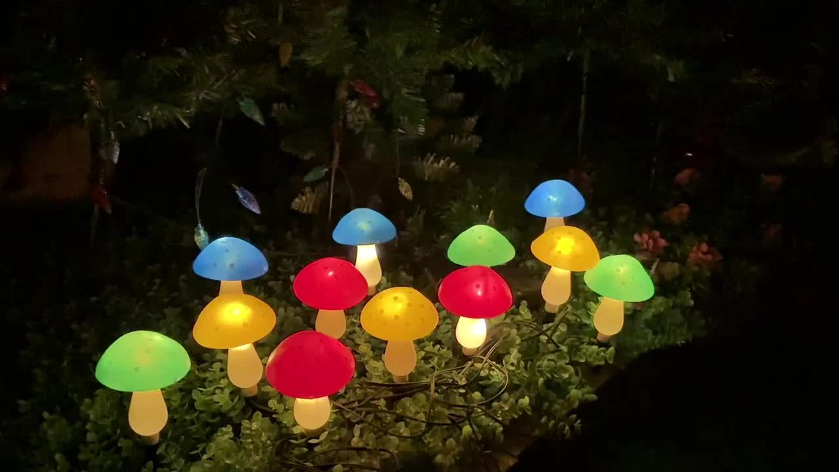 Solar Mushroom Garden Lights Outdoor 8 LED 8 Modes, for Garden, Pathway and Patio Lighting — image 8
