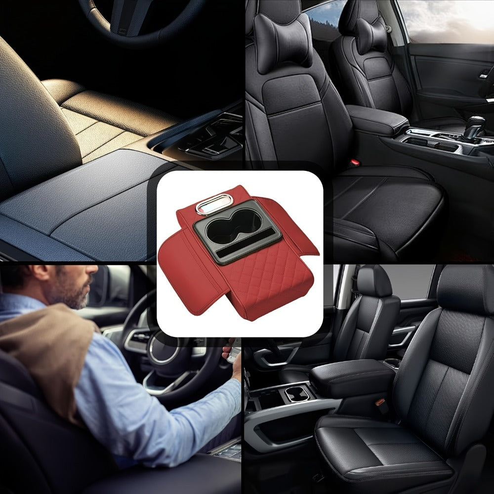 Center Console Armrest Organizer with Two Cup Holders, Tissue Slot, Side Pockets and Eight Color or Trim Options — image 5