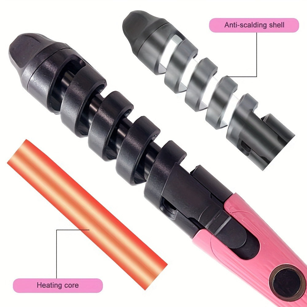 Spiral Curling Wand for Women Professional Hair Curler Electric Curl Iron Fast Heat-Up Waves, for Home, Travel and Salon Hair