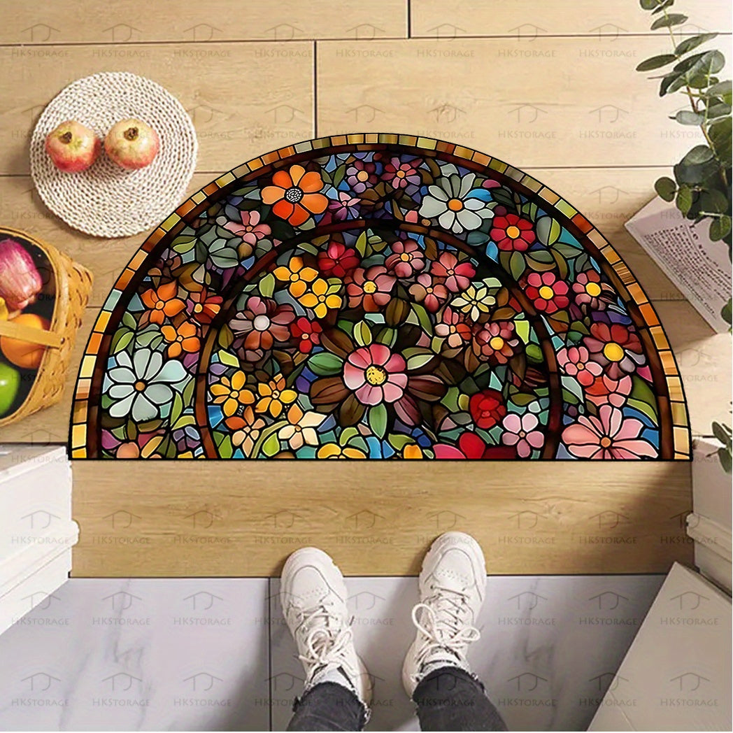 Door Mat | Washable Mandala Welcome Mat Entryway Bedroom Patio — image 1