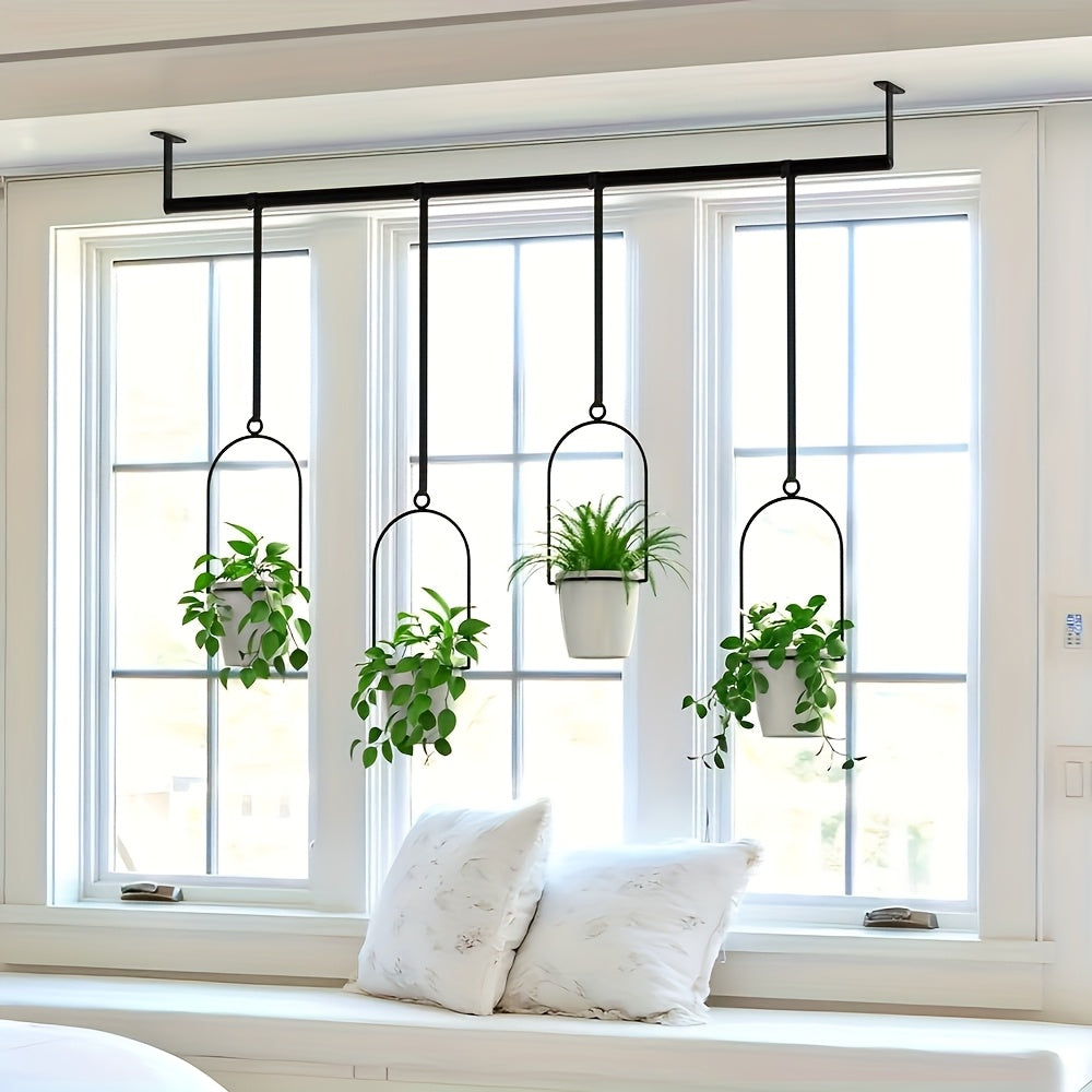 Hanging Planter | Adjustable Metal Wall Rack Indoor Herb Window Pot — image 2