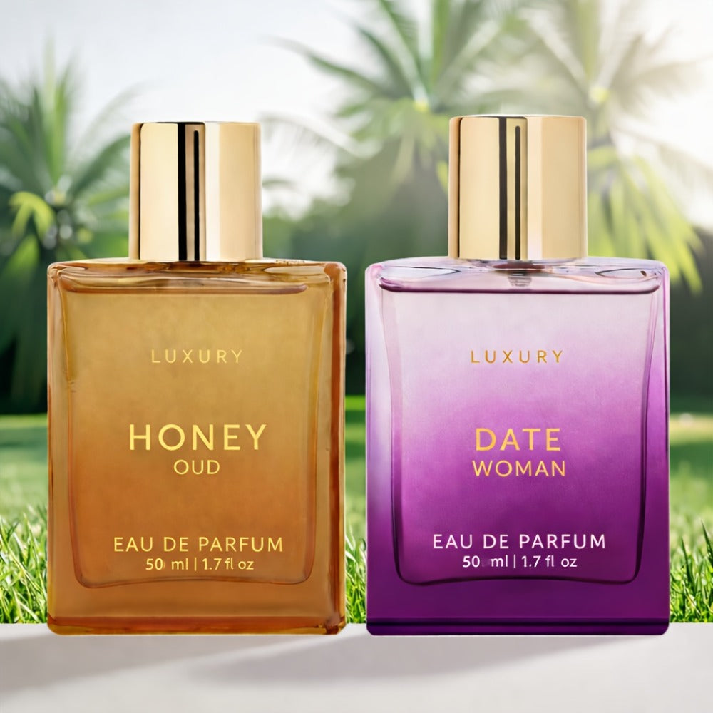 Eau de Parfum Arabian Oud Collection with Honey Oud & Date 50ml Bottles and 4 Source Options — image 1