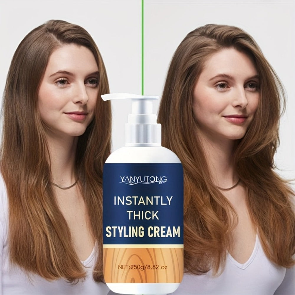 YANYULONG 250g Hair Styling Cream in White Pump Bottle with Squalane and Rosemary Extract Labels — image 7