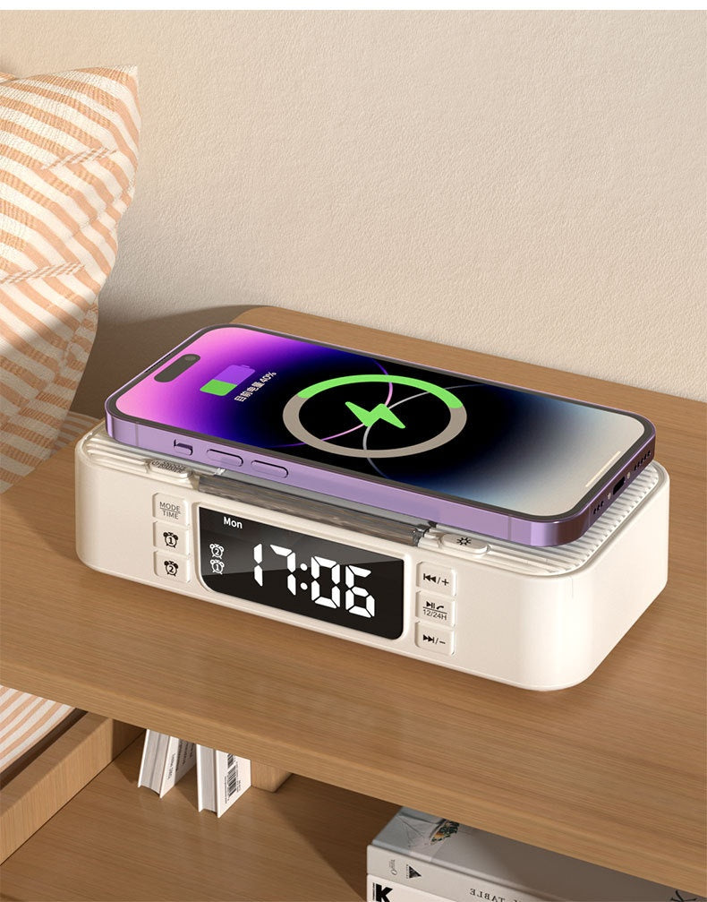New Wireless Charging Ambient Night Light With Dual Bluetooth Speakers