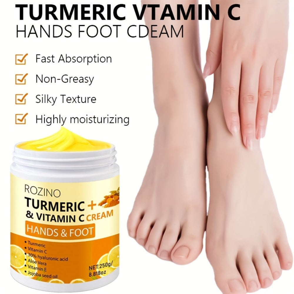 Turmeric Foot & Hand Cream 250g – Anti-Crack Deep Moisturizing Repair for Dry Cracked Heels, Elbows, Ankles & Knees — image 8