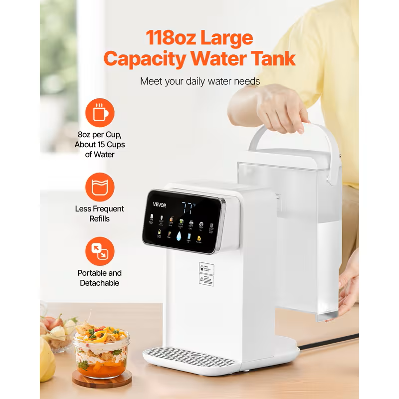 118-Ounce Countertop Instant Hot Water Dispenser with Touchscreen