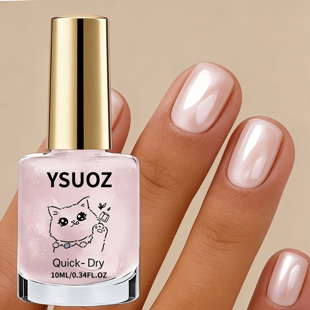 Nail Strengthening Oil with Pearl Effect Quick Dry No UV Lamp Needed – Mother of Pearl Nail Hardener — image 1