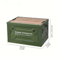 Folding Storage-Box Table with Five Access Doors and Wood-Look Top in One- or Two-Piece Color Options — image 5