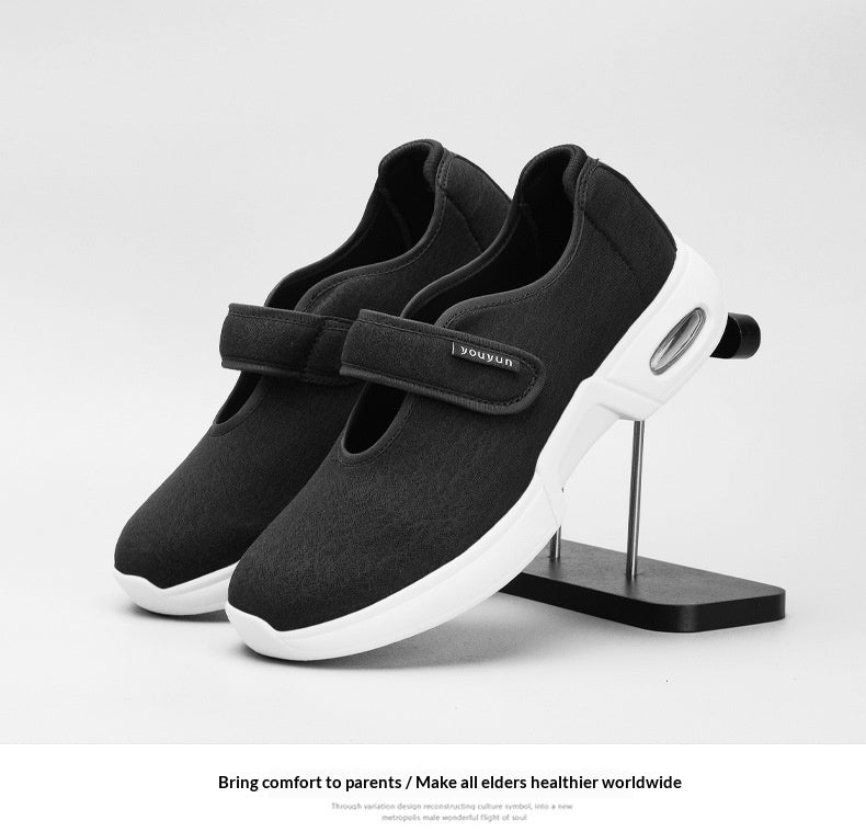 Walking Large-size Dad Widened Mom Mid- To Late-life Single-layer Shoes