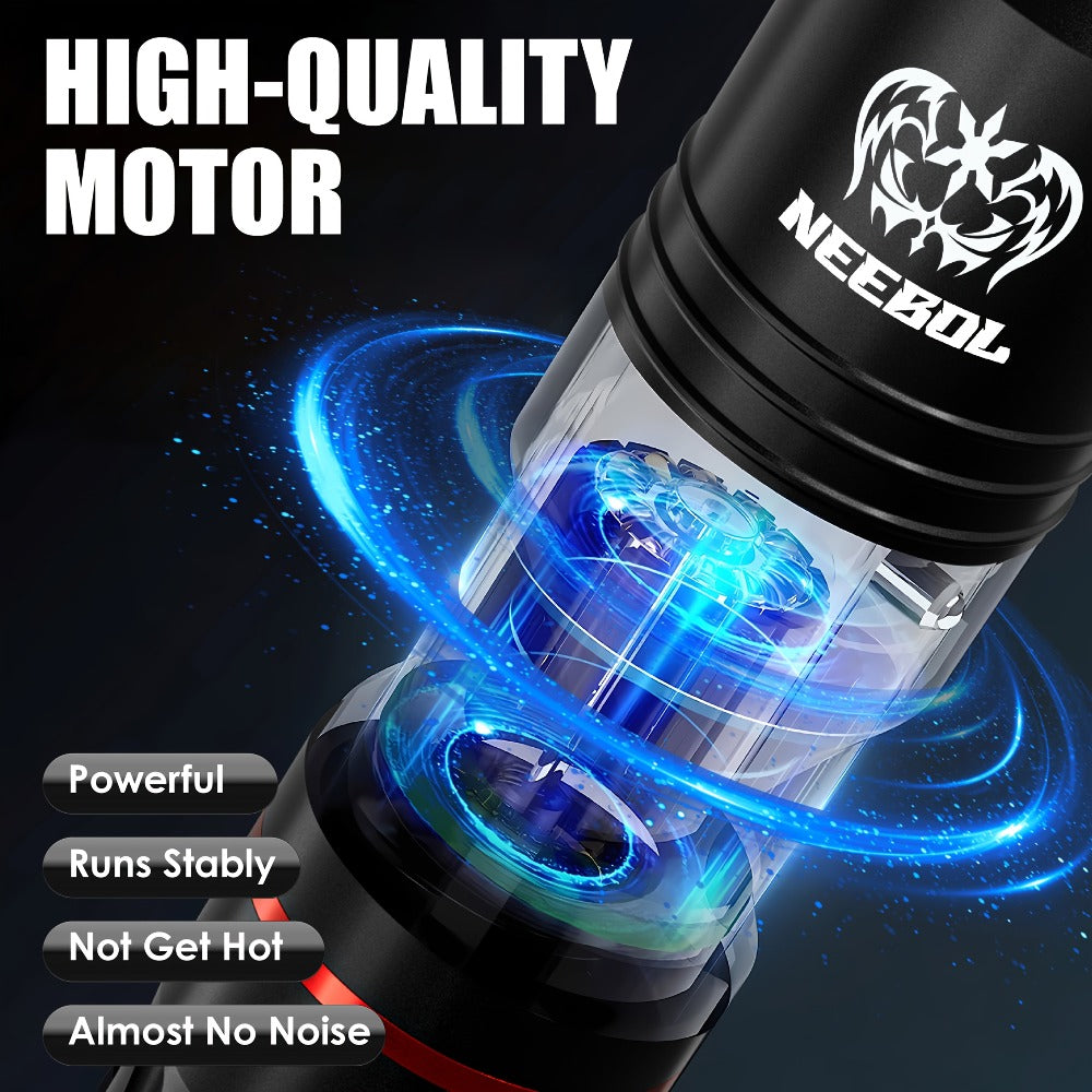 Tattoo Machine Kit Neebol Wireless Pen with Screen Display, 10 Cartridges, 7 Inks and Four Color or Pro Options — image 4