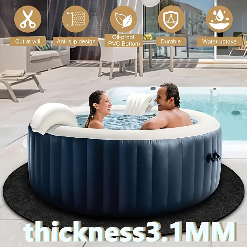 Hot Tub Mat for Garden, Patio and Yard Use, with the Listed Configuration, for Everyday Use and Organized Storage — image 3