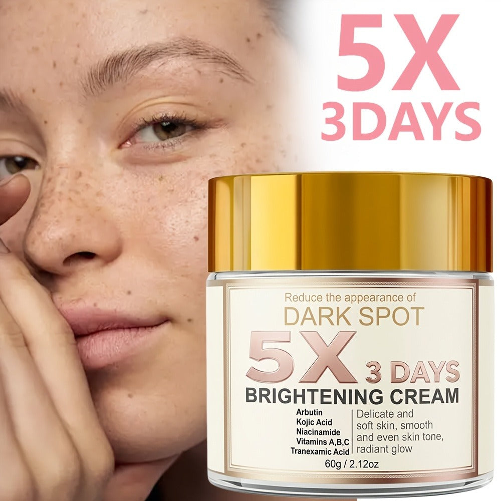 Kojic Acid Cream for Dark Spots – Skin Brightening Face Cream with Vitamin C, Arbutin & Niacinamide, Fades Hyperpigmentation 