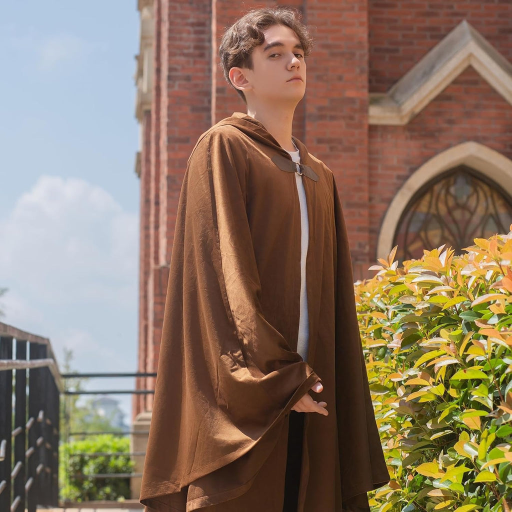 Men's Velvet Cloak With Hood