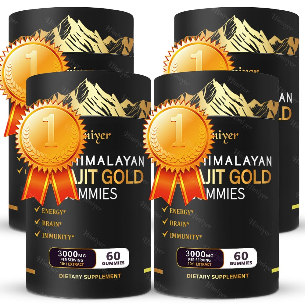 Shilajit Supplement 3000mg with Ginger, Ginseng & Ashwagandha – Pure Fulvic Acid & Multi-Mineral Phytonutrient Formula for En