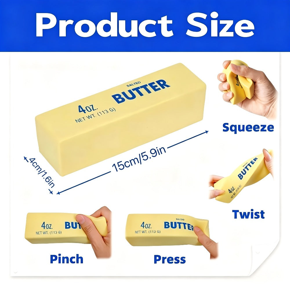 Butter Squishy Toys 10-Pack, Super Slow Rising Butter Stick Squishies, Realistic Food Fidget Toys for Stress — image 10
