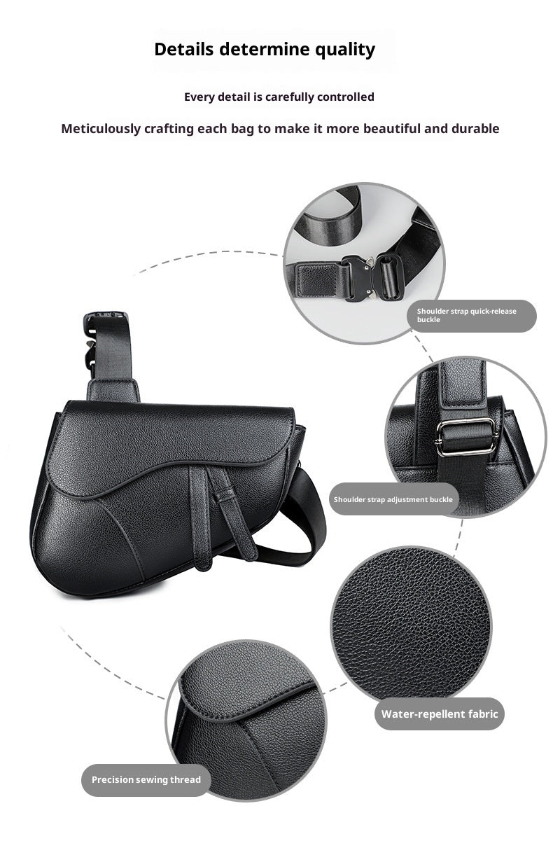 Unisex Saddle Shoulder Crossbody Chest Bag
