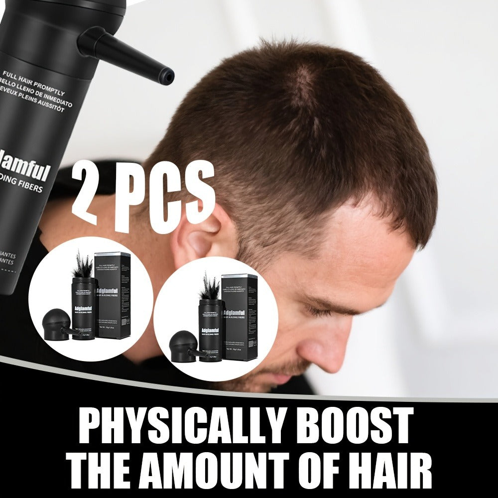 Hair Volumizing Fibers 2-in-1 Kit 30g x 2pcs - Instant Volume for Thinning & Sparse Hair, Fills Part Lines & Hairlines — imag