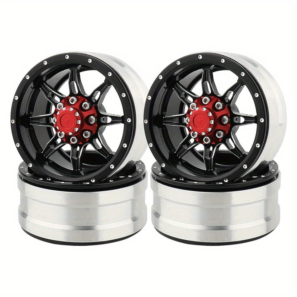1.9" Beadlock Wheel Rims for RC Crawler 4pcs with the Listed Color, Size or Set Options for Everyday Use — image 4
