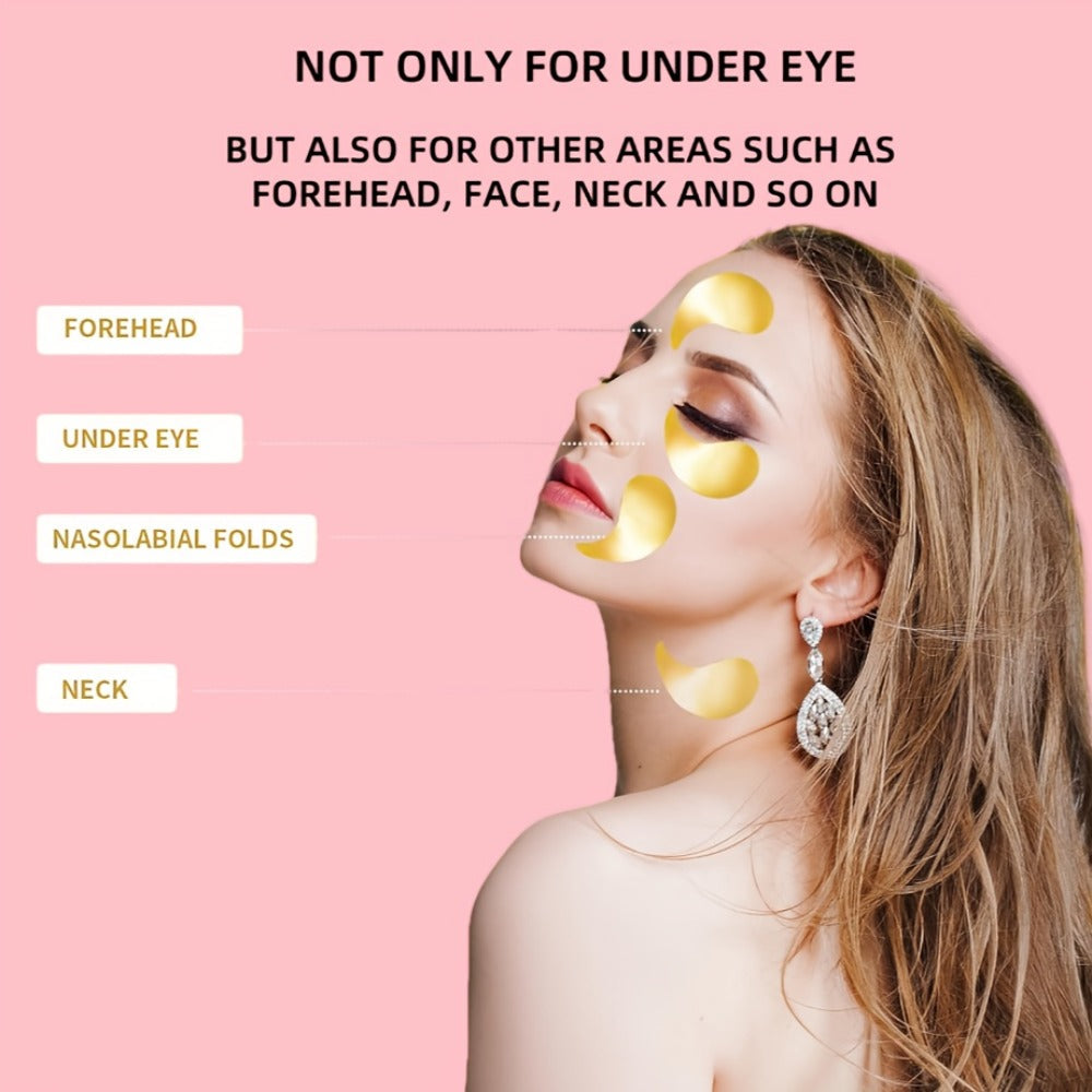 Caffeine Eye Mask 25 Pairs Under Eye Patches with Collagen Hyaluronic Acid Glycerin – Reduces Dark Circles Puffiness Firms & 
