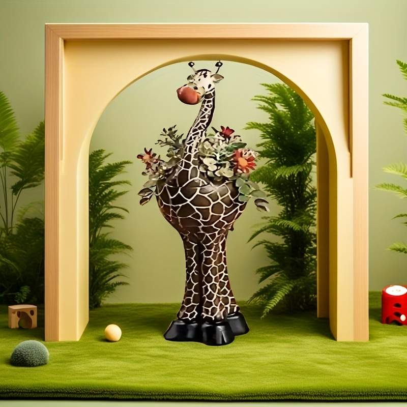 Giraffe Flower Pot Planter - Animal Succulent Pot Indoor Outdoor Garden Decor — image 9