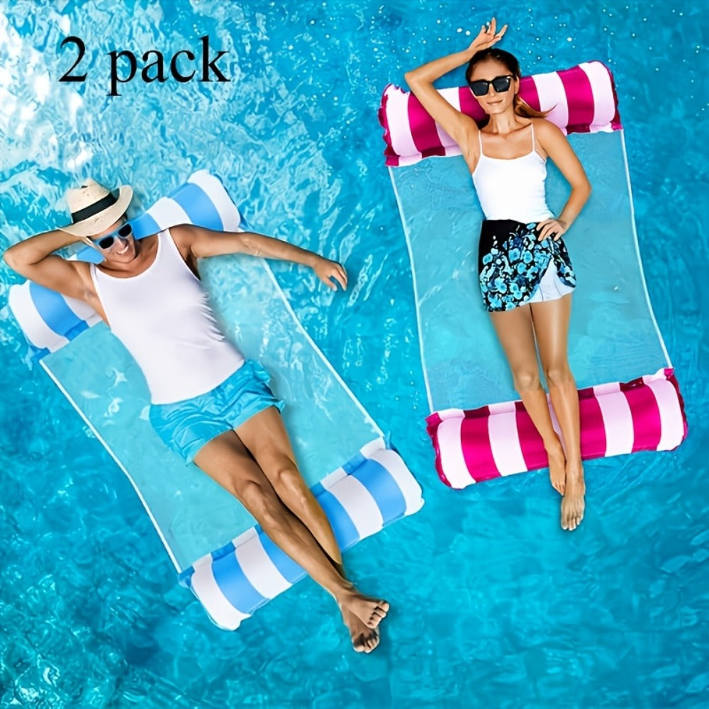 Inflatable Swimming Ring Pool Float for Adults 2/4/6 Pack, Classic Striped Swim Tube, Leak-Resistant PVC — image 15
