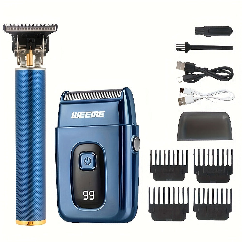 Hair Clipper WEEME One-, Two- or Three-Piece Grooming Sets with LCD Displays, USB Charging and Four Options — image 11