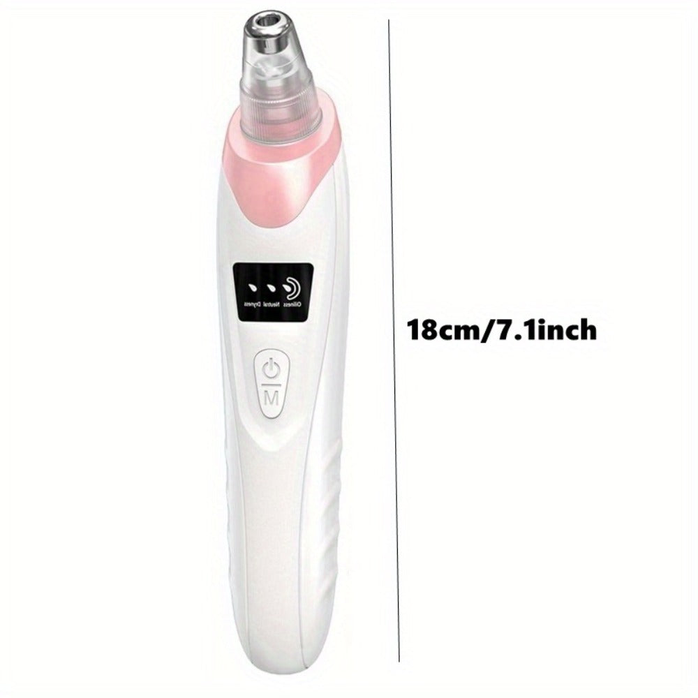 Pink Pore Vacuum Blackhead Remover with 3 Suction Levels, 5 Heads and 4 Manual Extractor Tools — image 2