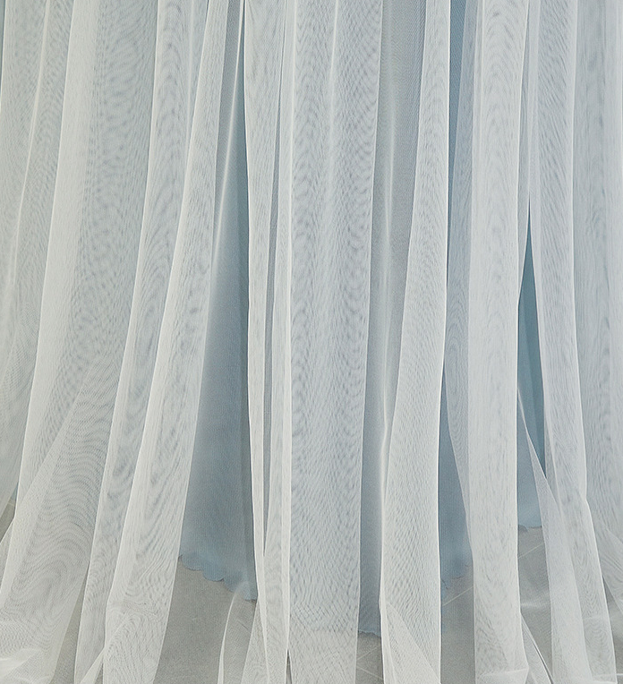 Double-layer Double-rod Three-door Bed Curtain Floor-to-ceiling Mosquito Net