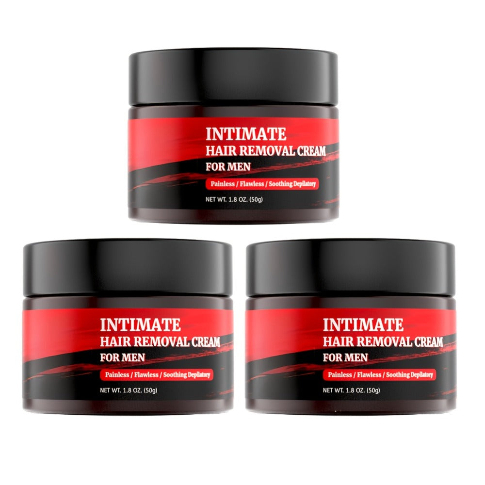 Hair Removal Cream for Men 50g Black Jar with One Two or Three Pack Options for Chest and Back Grooming — image 5