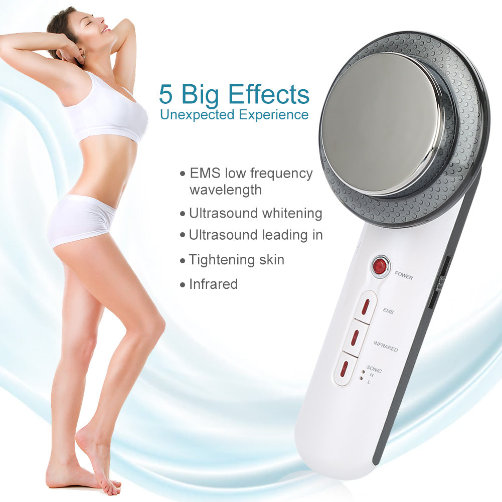 Handheld Ultrasound Body Massager - Skin Care & Slimming Device