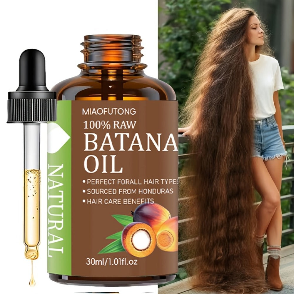 Hair Oil MIAOFUTONG Batana 30ml Amber Dropper Bottle with 1.01fl oz Label for Hair and Scalp Application — image 5