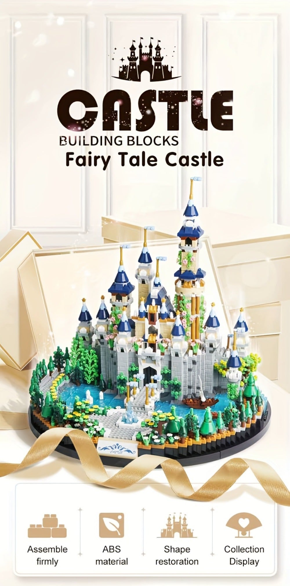 3600PCS Princess Castle Building Blocks Fairytale Palace STEM Micro Brick Architecture Kit for Girls Ages 8+ — image 12