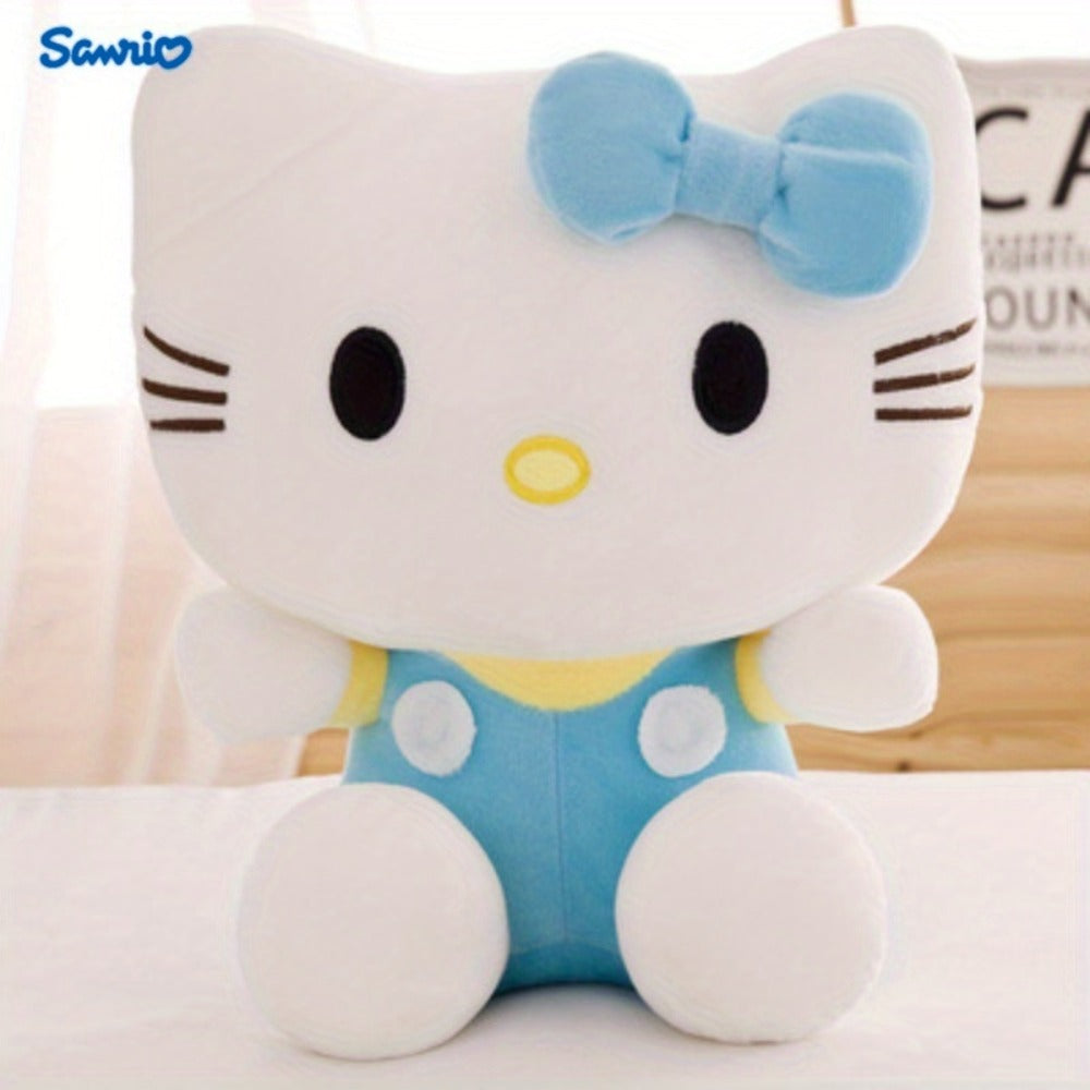 Plush Toy Kawaii Cat Doll with Pink or Blue Color Options, Bow Detail and Soft Fabric for Room Decor — image 4