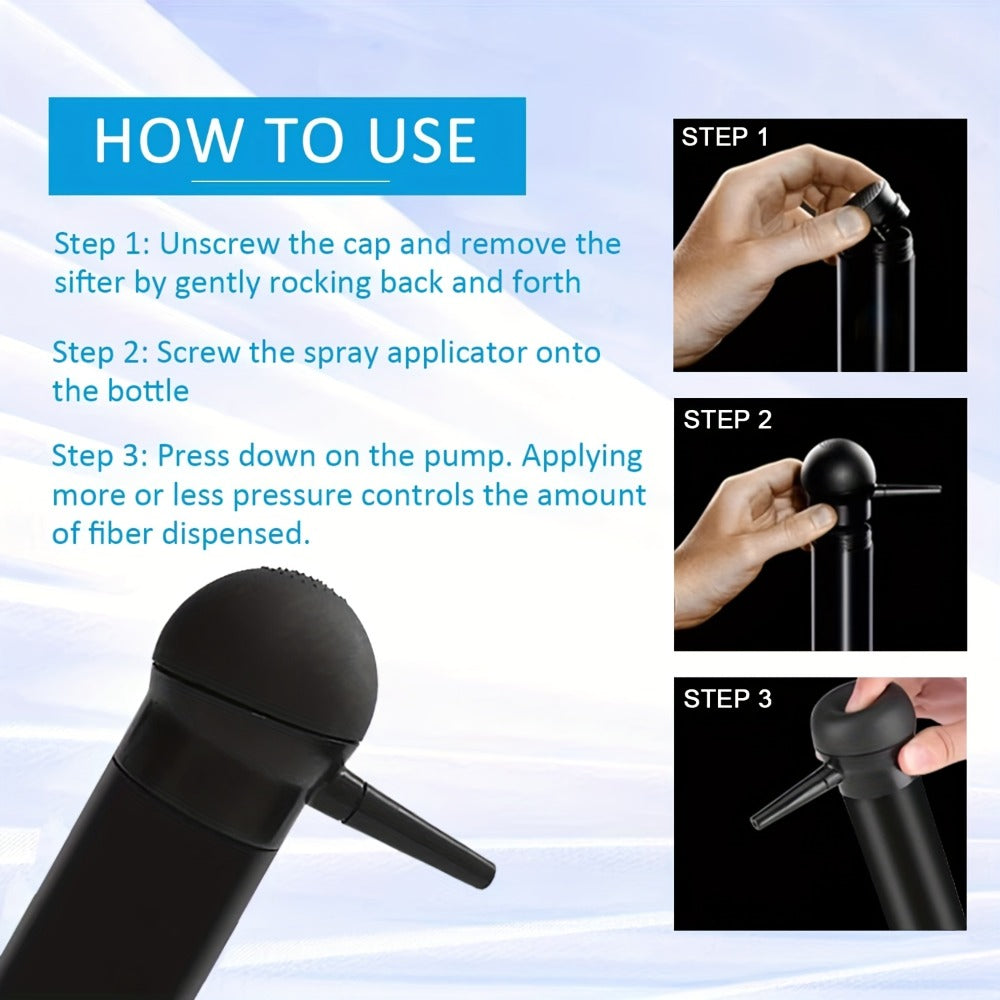 Hair Thickening Fibers Set 2-in-1 with Applicator Spray - Instant Volume & Fuller Look for Thinning Hair — image 26