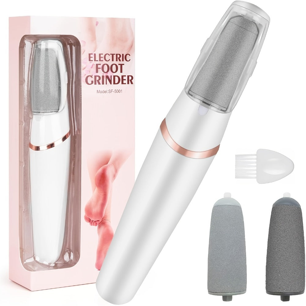 Electric Foot File Callus Remover IPX4 Waterproof 2 Interchangeable Grinding Heads 2 Speed Settings Auto — image 4