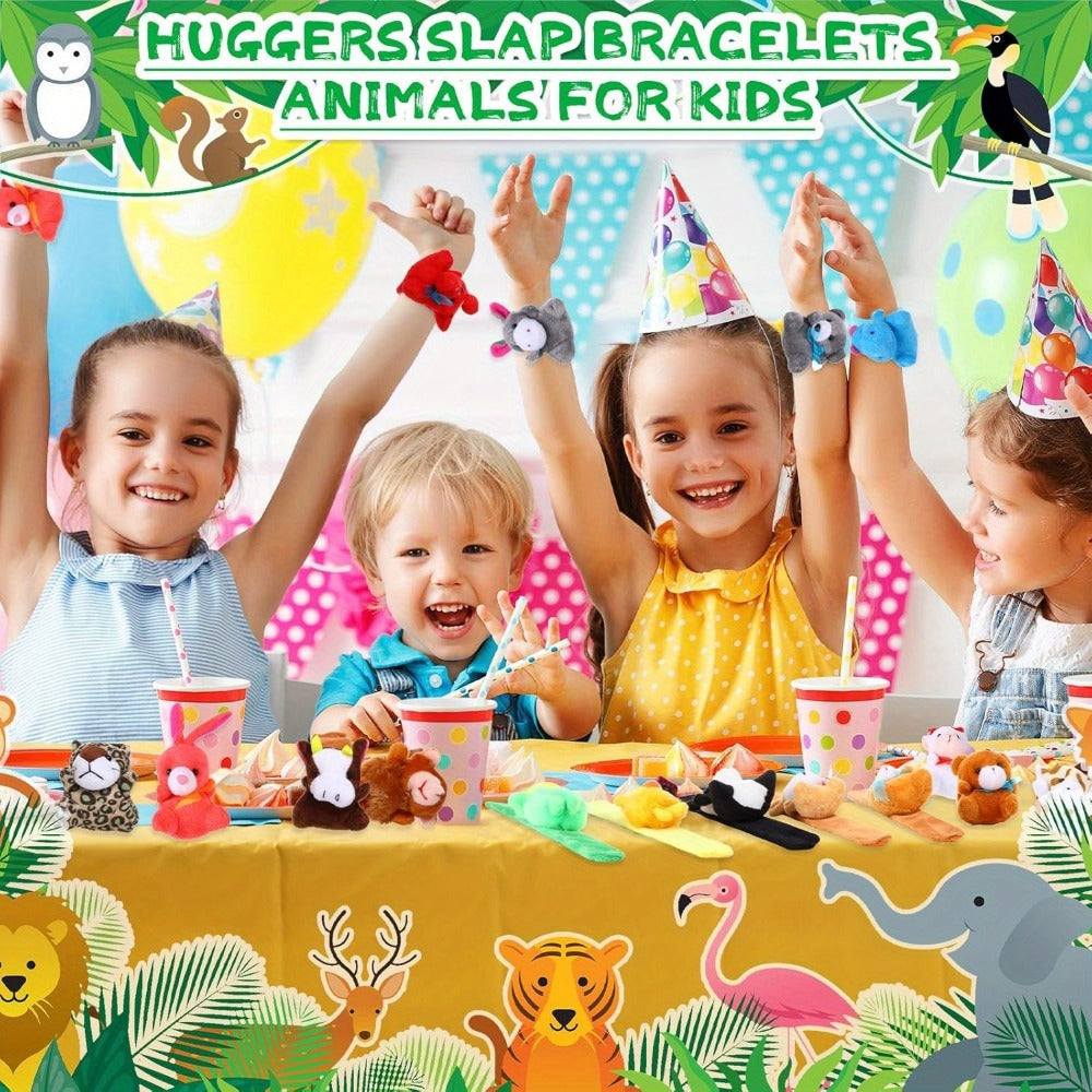 Plush Animal Slap Bracelet Assortments in 6-, 10-, 15- or 30-Piece Checkout Packs for Party Favors — image 6