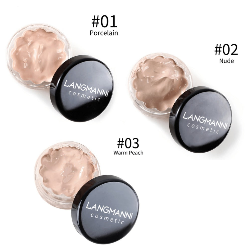 Full Coverage Concealer Set 3-Piece Waterproof Cream Foundation, Covers Dark Circles Eye Bags Blemishes Freckles — image 3