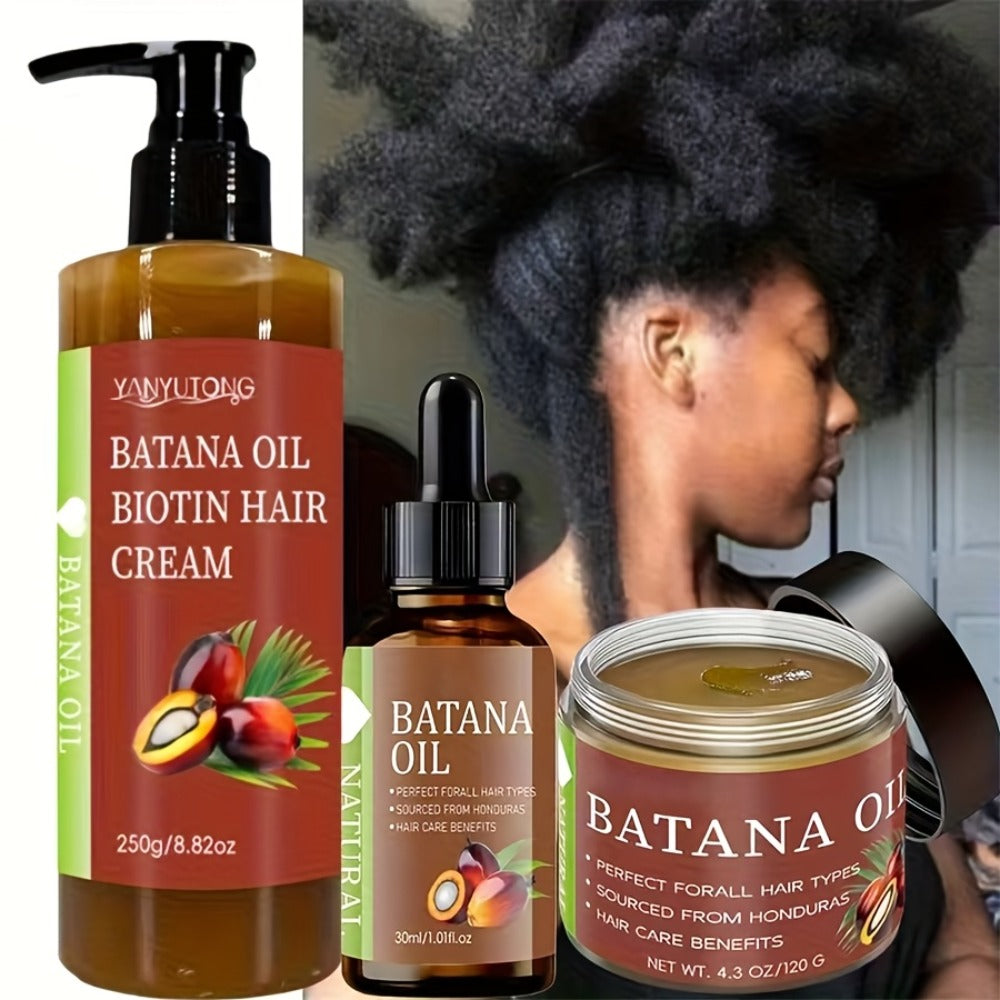 Batana Oil Set 3-Piece from Honduras - Dr. Sebi Cold Pressed Unrefined Batana Oil with Hair Mask & Essence — image 12