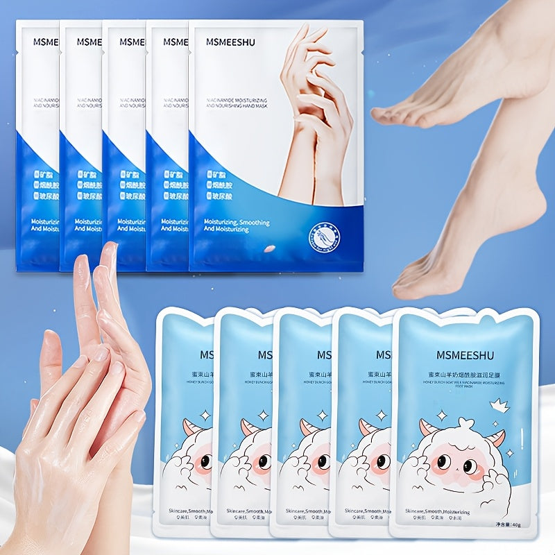 Moisturizing Foot Mask Socks with Goat Milk, Niacinamide & Ceramides – Exfoliating Cracked Heel Treatment — image 14
