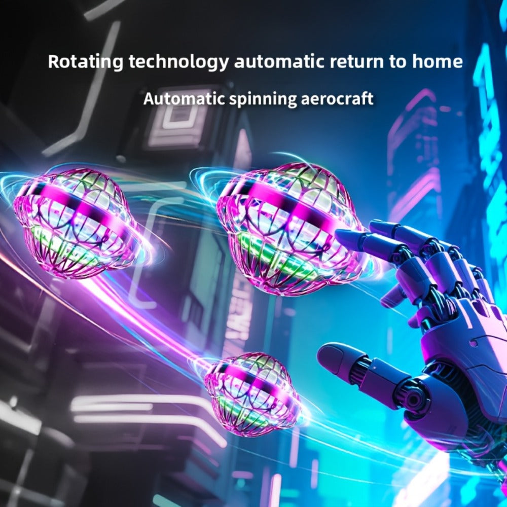 UFO Flying Ball Toy Smart Sensor Hovering Drone Hexagonal Spinning Saucer with the Listed Color, Size or Set Options for Ever